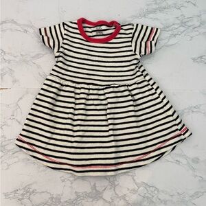 Touched By Nature Dress Toddler Girl 3-6 Month Striped Organic Cotton Spring​